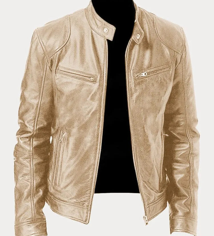 SCOTT – Chaqueta de cuero de temporada.