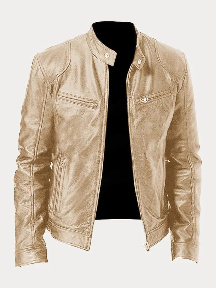 SCOTT – Chaqueta de cuero de temporada.