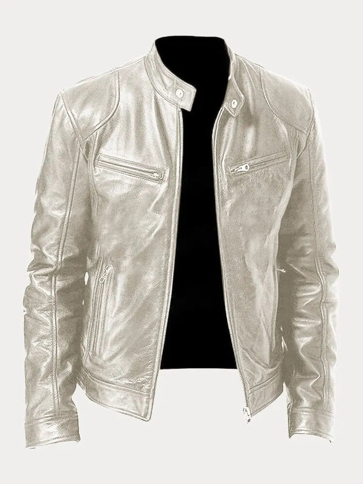 SCOTT – Chaqueta de cuero de temporada.