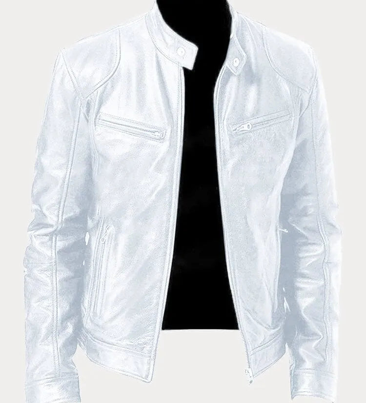 SCOTT – Chaqueta de cuero de temporada.