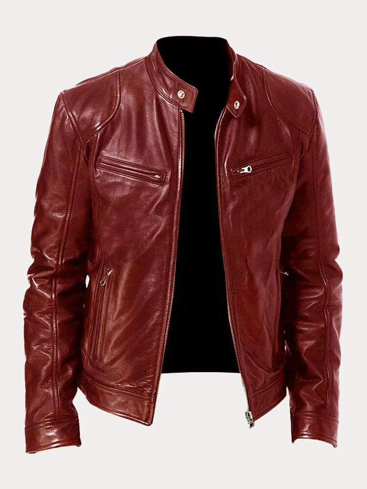 SCOTT – Chaqueta de cuero de temporada.