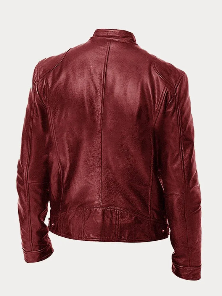 SCOTT – Chaqueta de cuero de temporada.