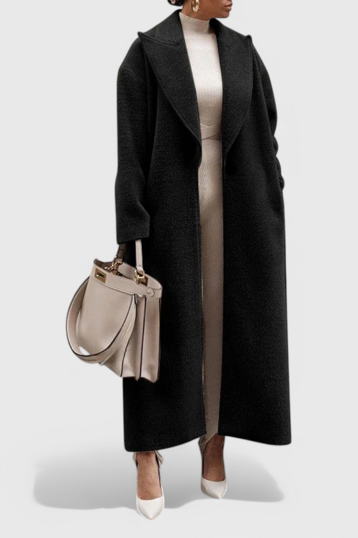 CHLOE – Abrigo Estructurado Elegante de Largo Completo