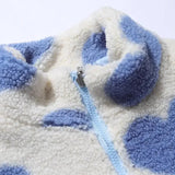 DIANNE – Chaqueta reversible con estampado de corazones y diseño cómodo