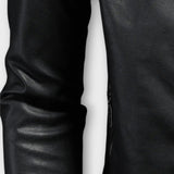 GUSTAVO – Chaqueta de cuero con cuello alto