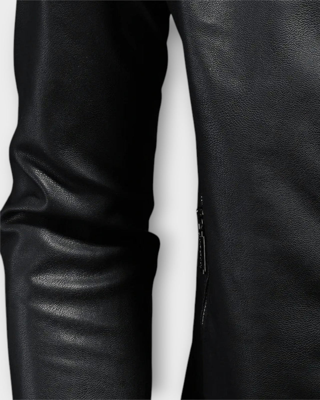 GUSTAVO – Chaqueta de cuero con cuello alto