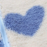 DIANNE – Chaqueta reversible con estampado de corazones y diseño cómodo