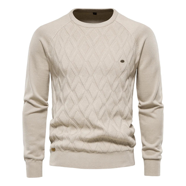 LEONE – Suéter para hombre con diseño de rombos