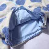 DIANNE – Chaqueta reversible con estampado de corazones y diseño cómodo