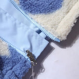 DIANNE – Chaqueta reversible con estampado de corazones y diseño cómodo