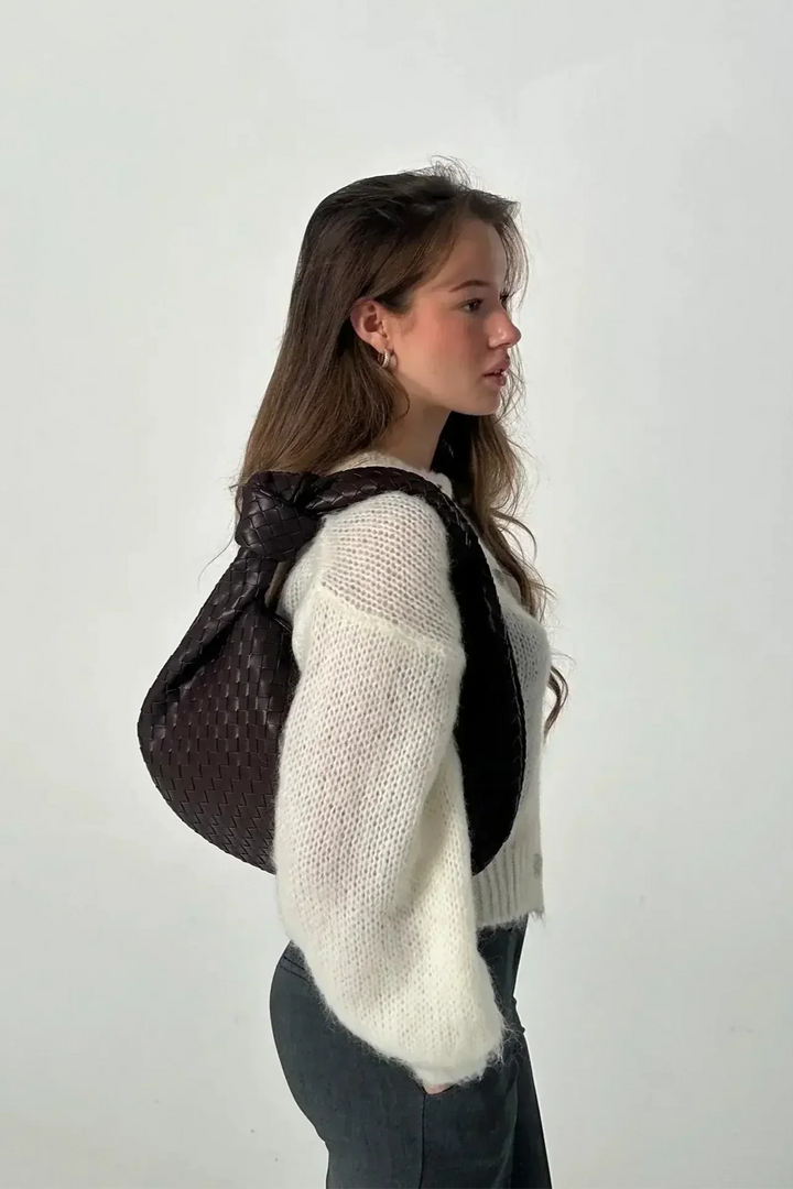 SAGE – Bolso de Hombro Mediano Tejido