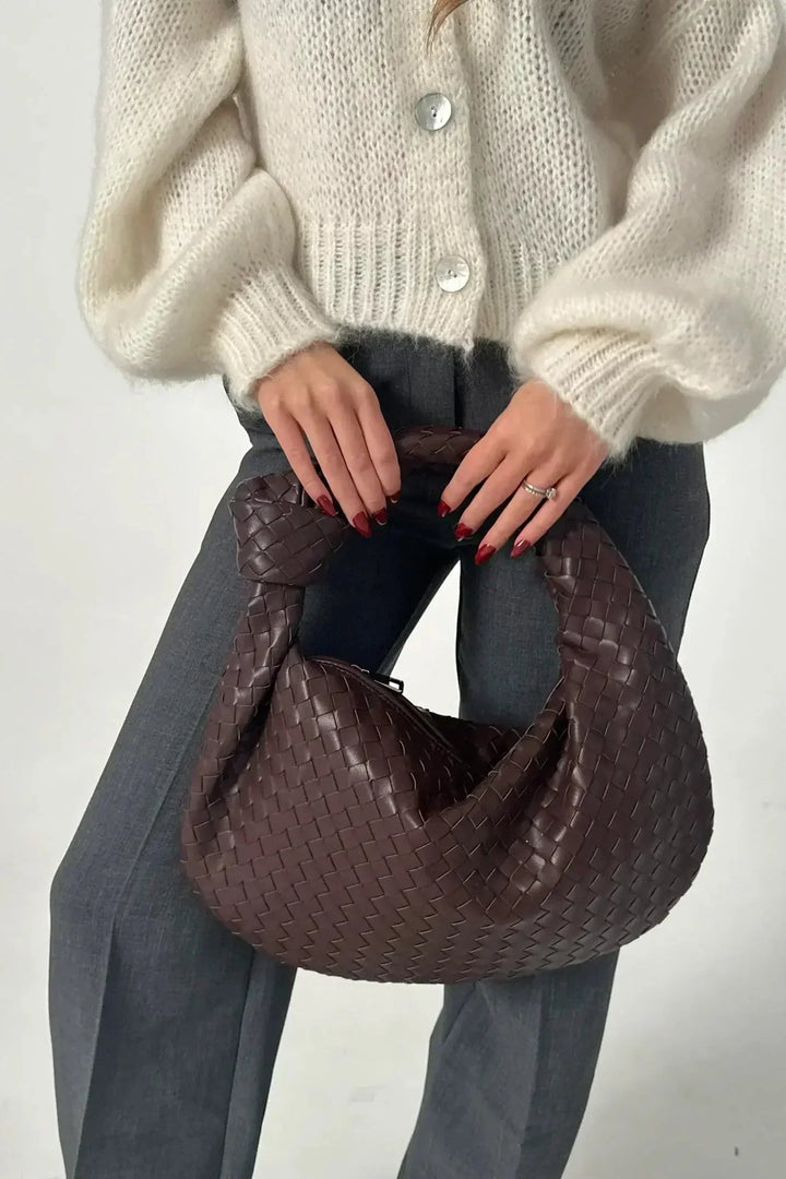 SAGE – Bolso de Hombro Mediano Tejido