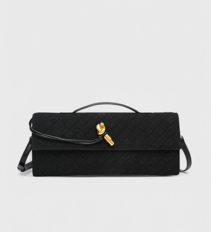 DIANA – Bolso de Hombro Clásico de Ante