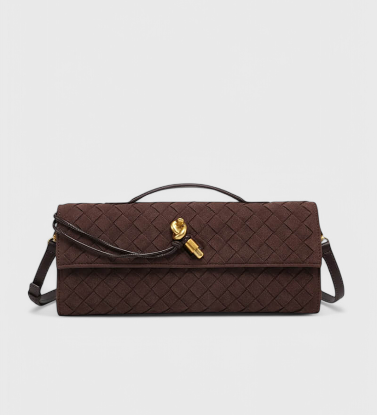 DIANA – Bolso de Hombro Clásico de Ante