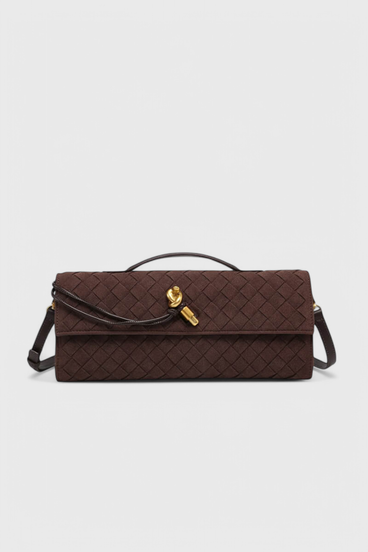DIANA – Bolso de Hombro Clásico de Ante