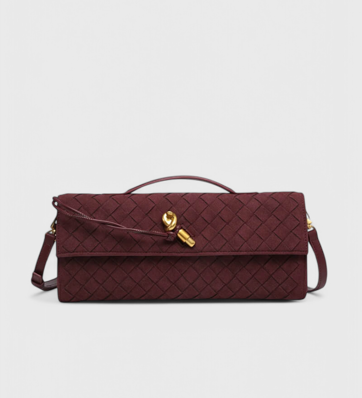 DIANA – Bolso de Hombro Clásico de Ante