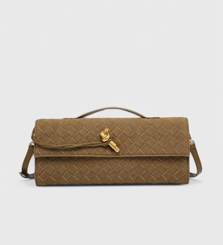 DIANA – Bolso de Hombro Clásico de Ante