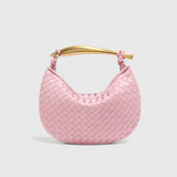 GERDA – Bolso Woven con Asa Dorada