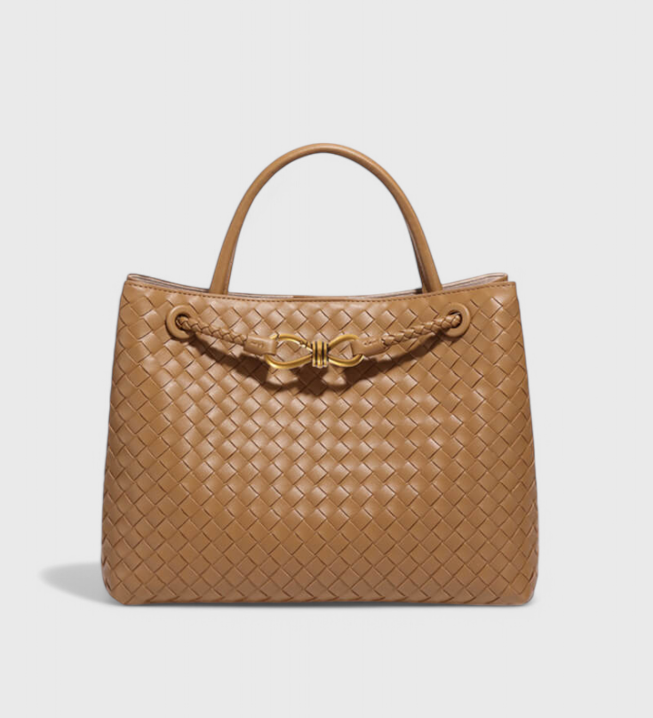 HELENA – Bolsa Diaria Tejida Índigo