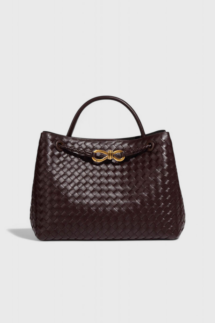 HELENA – Bolsa Diaria Tejida Índigo