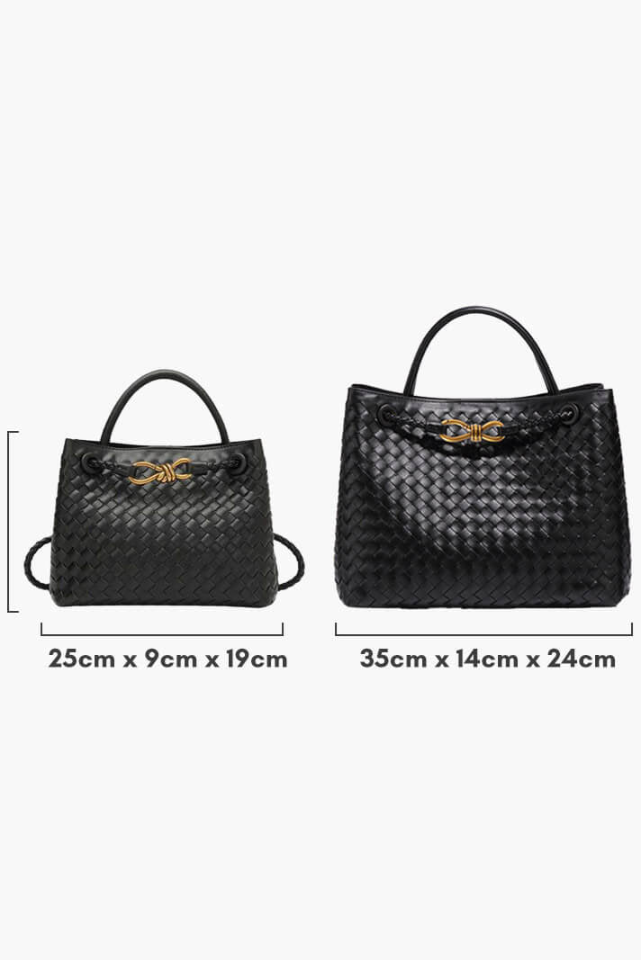 HELENA – Bolsa Diaria Tejida Índigo