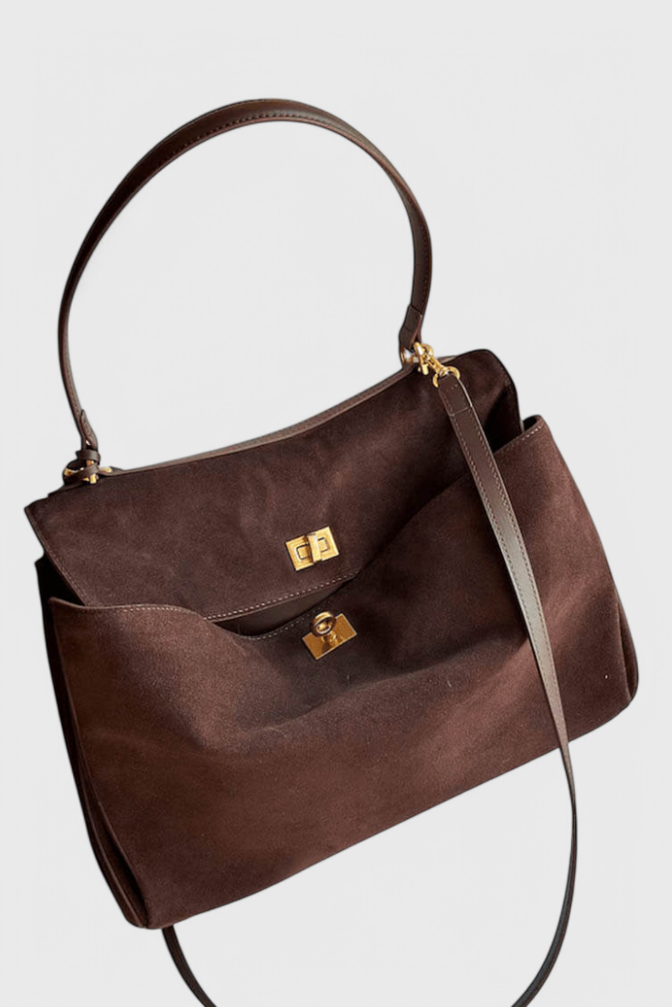 HENNA – Bolso de Hombro de Ante
