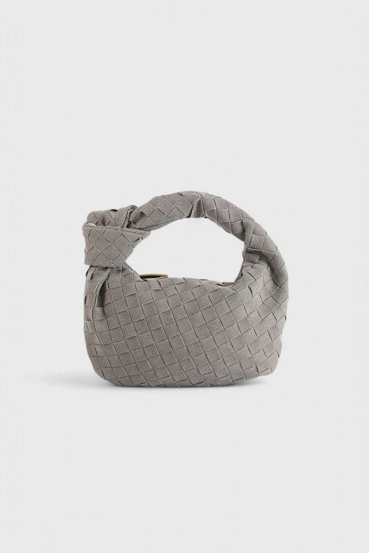 REMI – Bolso Mini Woven con Detalle de Nudo