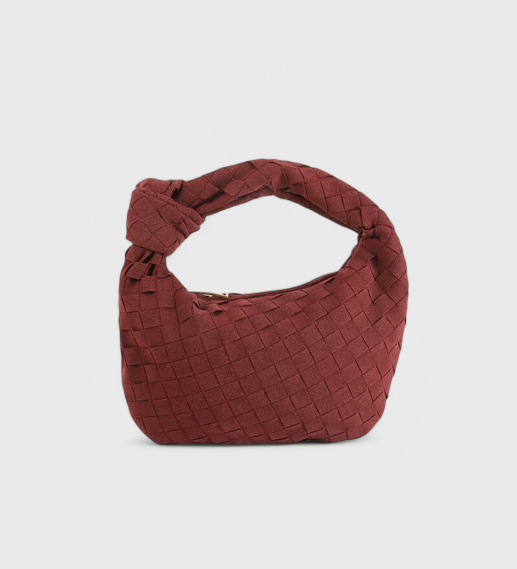 REMI – Bolso Mini Woven con Detalle de Nudo