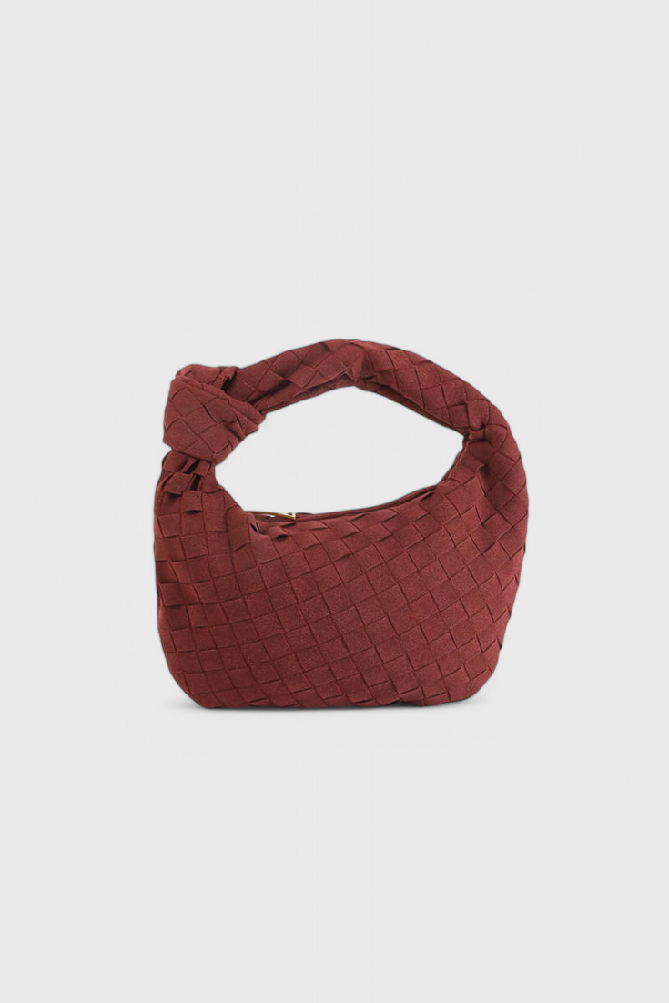 REMI – Bolso Mini Woven con Detalle de Nudo
