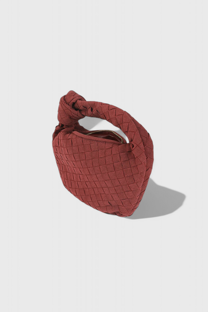 REMI – Bolso Mini Woven con Detalle de Nudo