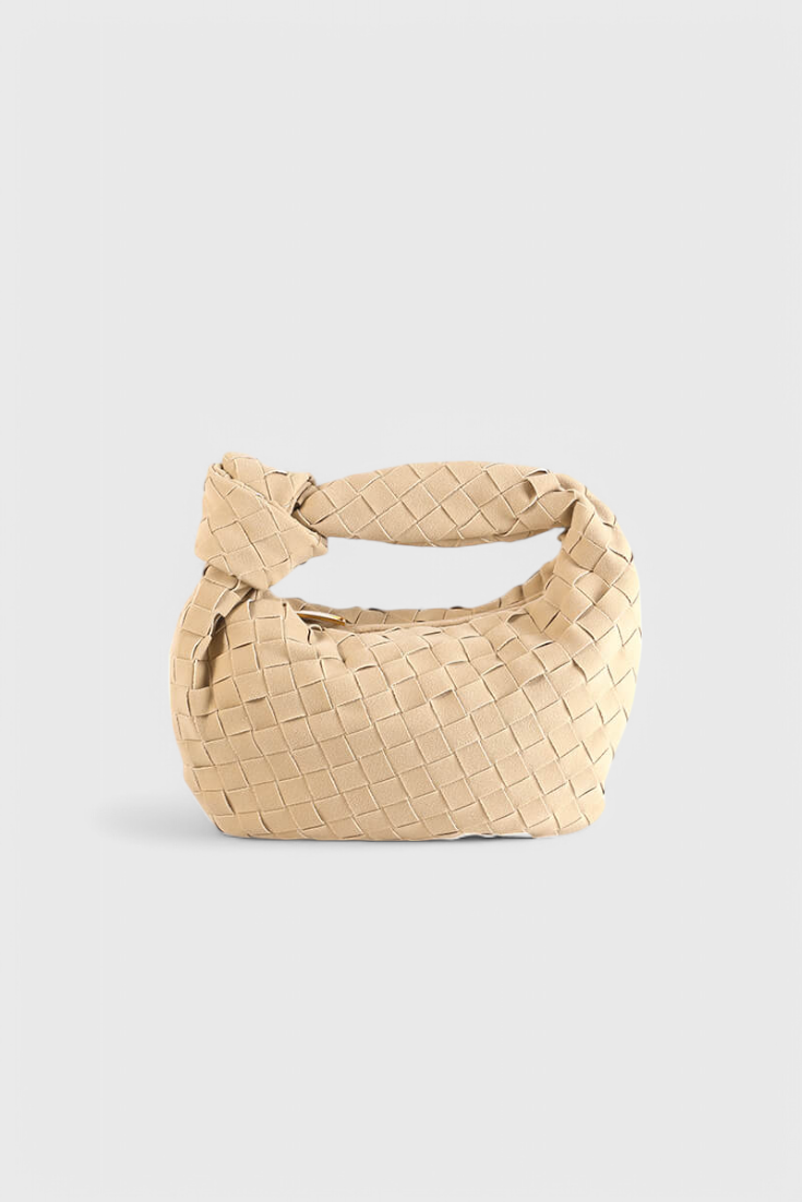 REMI – Bolso Mini Woven con Detalle de Nudo