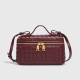 MILLA – Bolso Mini Woven con Accesorios Dorados