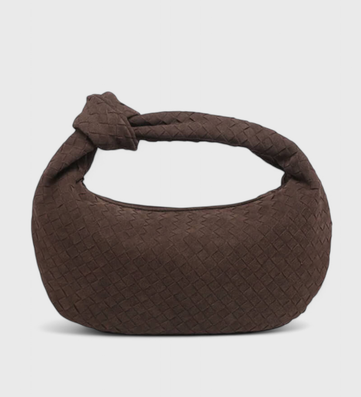 LILA – Bolso Mediano Woven con Detalle de Nudo