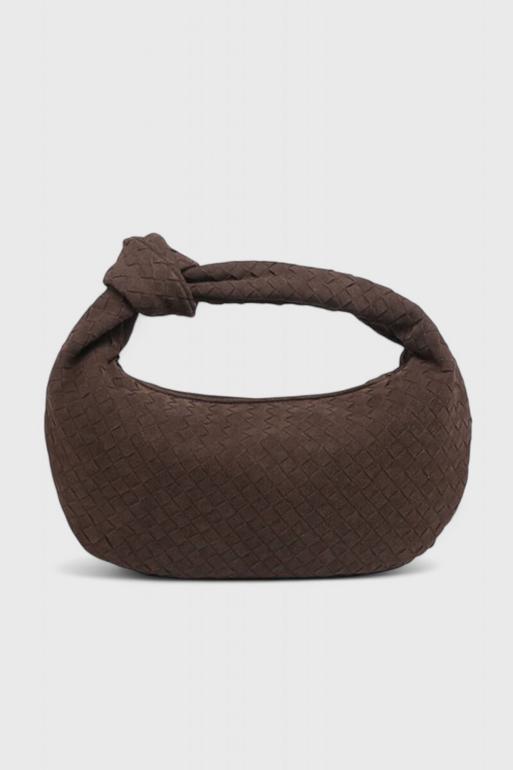 LILA – Bolso Mediano Woven con Detalle de Nudo