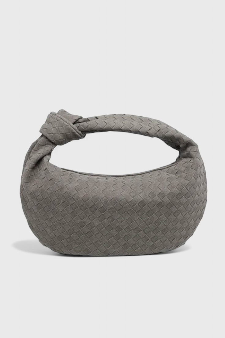 LILA – Bolso Mediano Woven con Detalle de Nudo