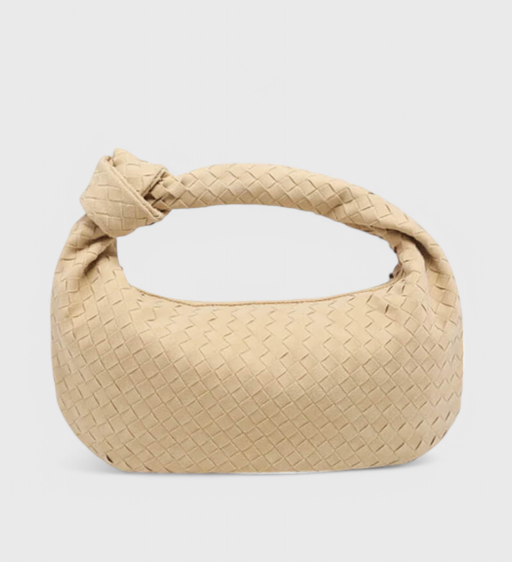 LILA – Bolso Mediano Woven con Detalle de Nudo