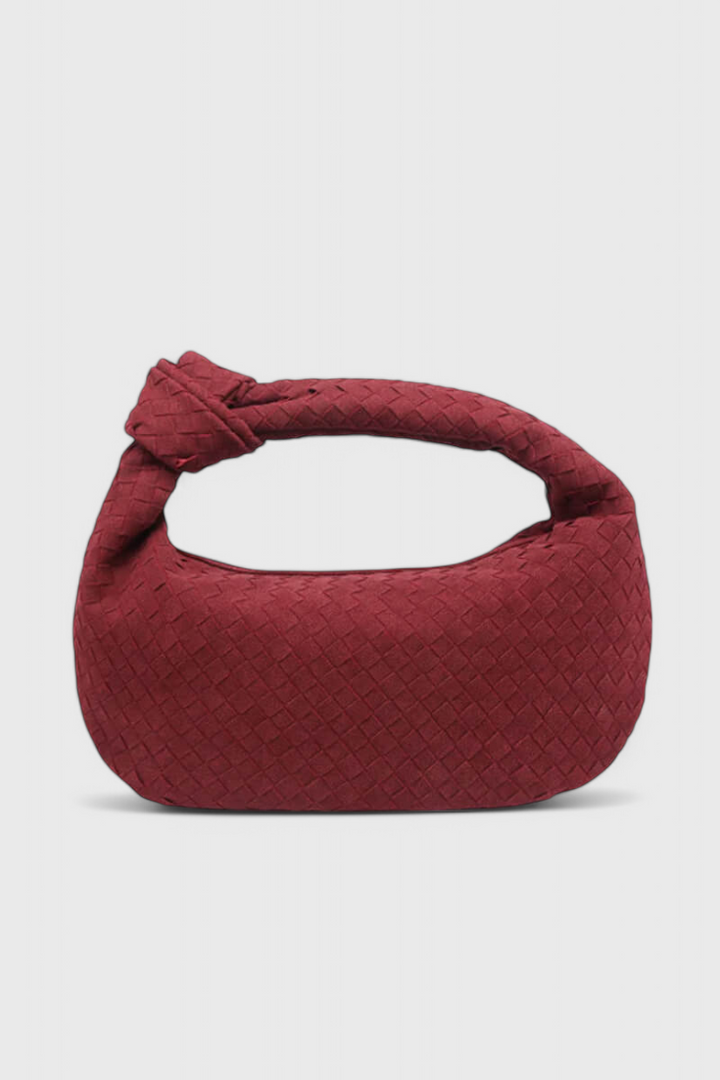 LILA – Bolso Mediano Woven con Detalle de Nudo