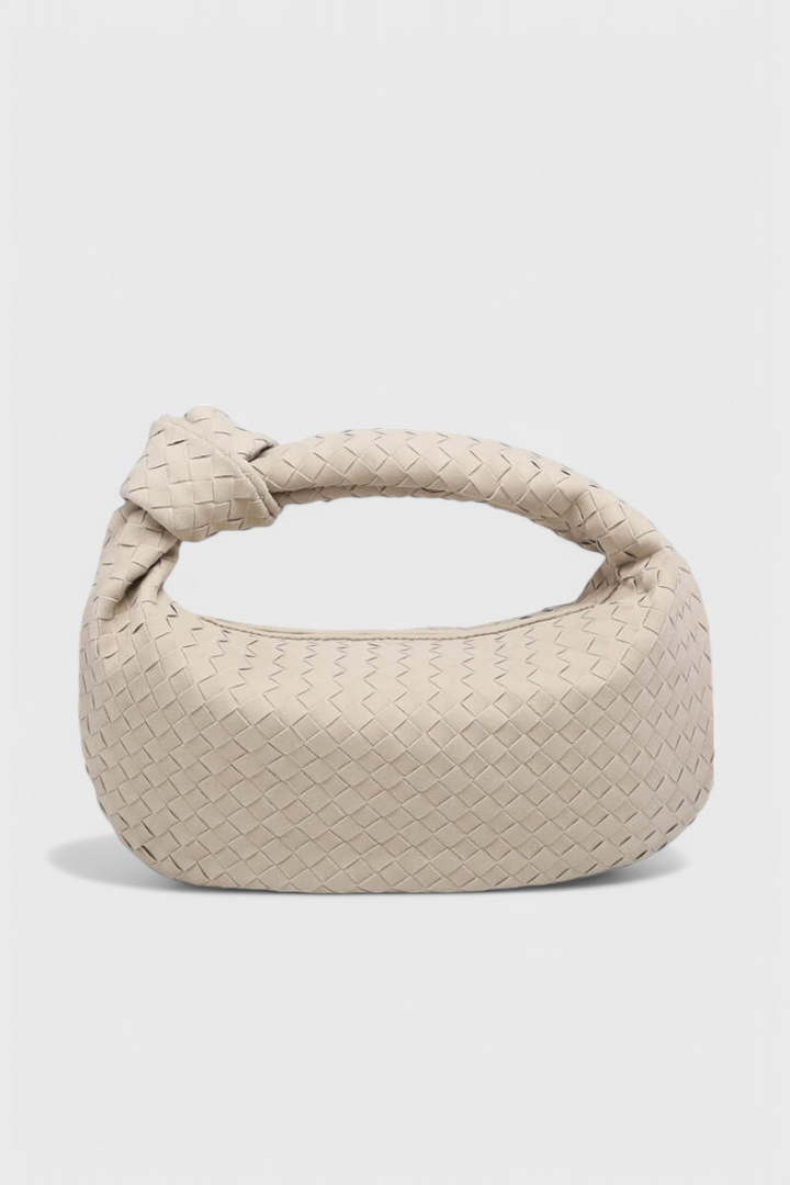 LILA – Bolso Mediano Woven con Detalle de Nudo