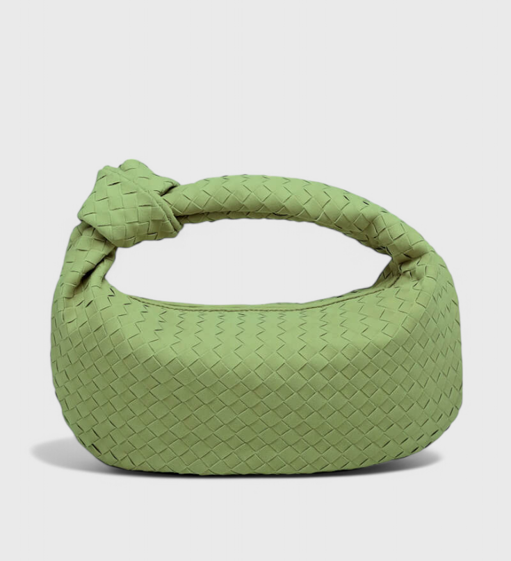 LILA – Bolso Mediano Woven con Detalle de Nudo