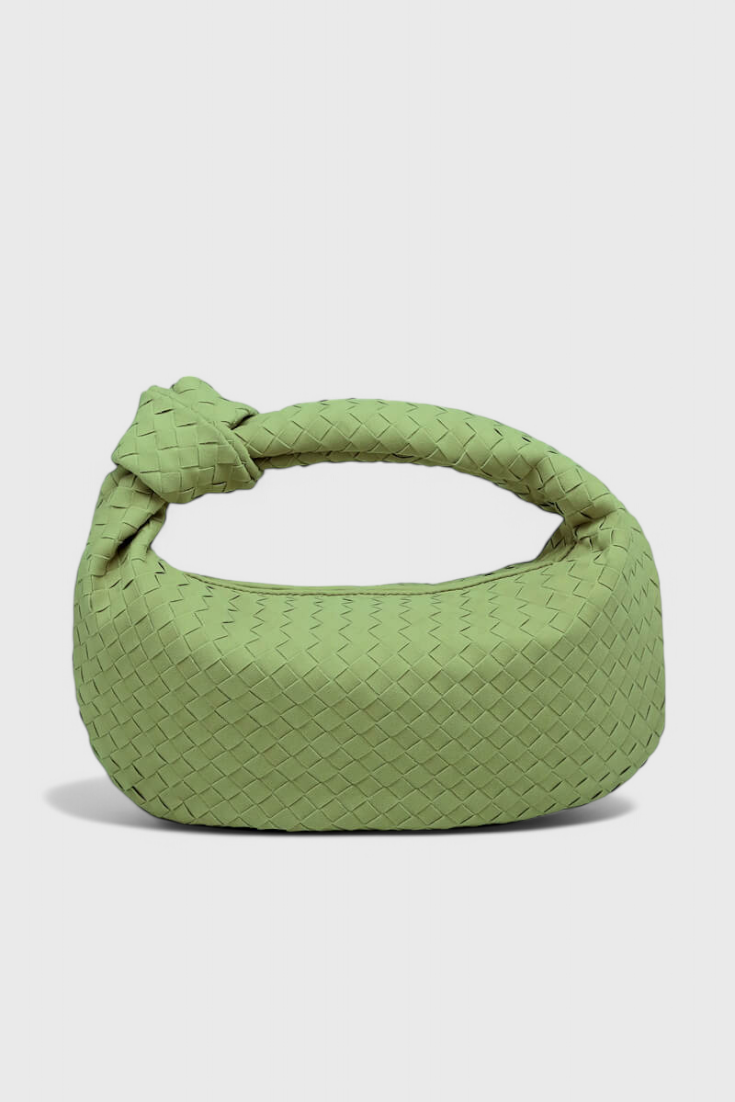 LILA – Bolso Mediano Woven con Detalle de Nudo