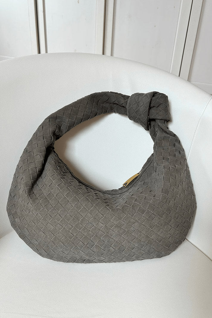 LILA – Bolso Mediano Woven con Detalle de Nudo