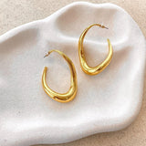 DAFNE – Pendientes de oro brillante