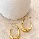 DAFNE – Pendientes de oro brillante