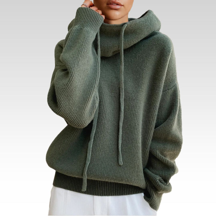 CHARLOTTE – Suéter de cuello alto de lana merino