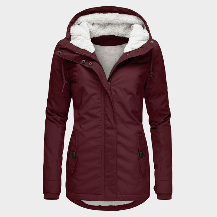 ANNA – Chaqueta otoñal larga de felpa