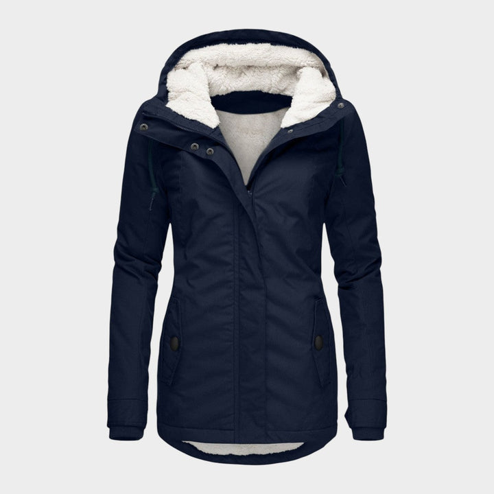ANNA – Chaqueta otoñal larga de felpa
