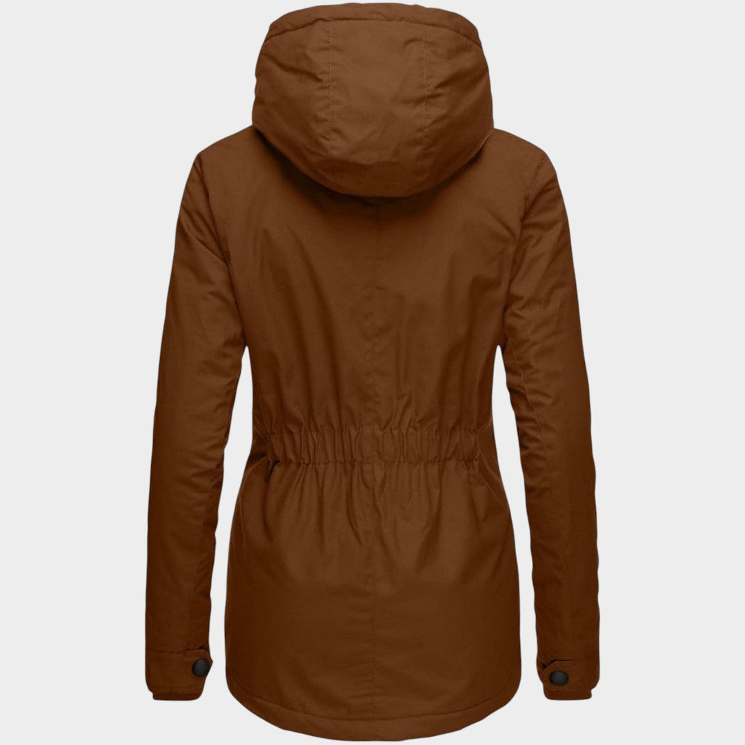 ANNA – Chaqueta otoñal larga de felpa