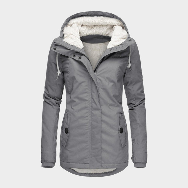 ANNA – Chaqueta otoñal larga de felpa
