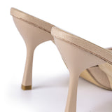 VELVET – Sandalias de tacón alto con punta afilada adornadas con strass