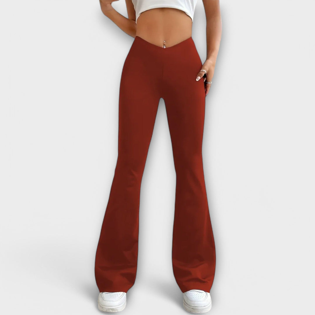 LUCÍA – Pantalones holgados con pierna acampanada